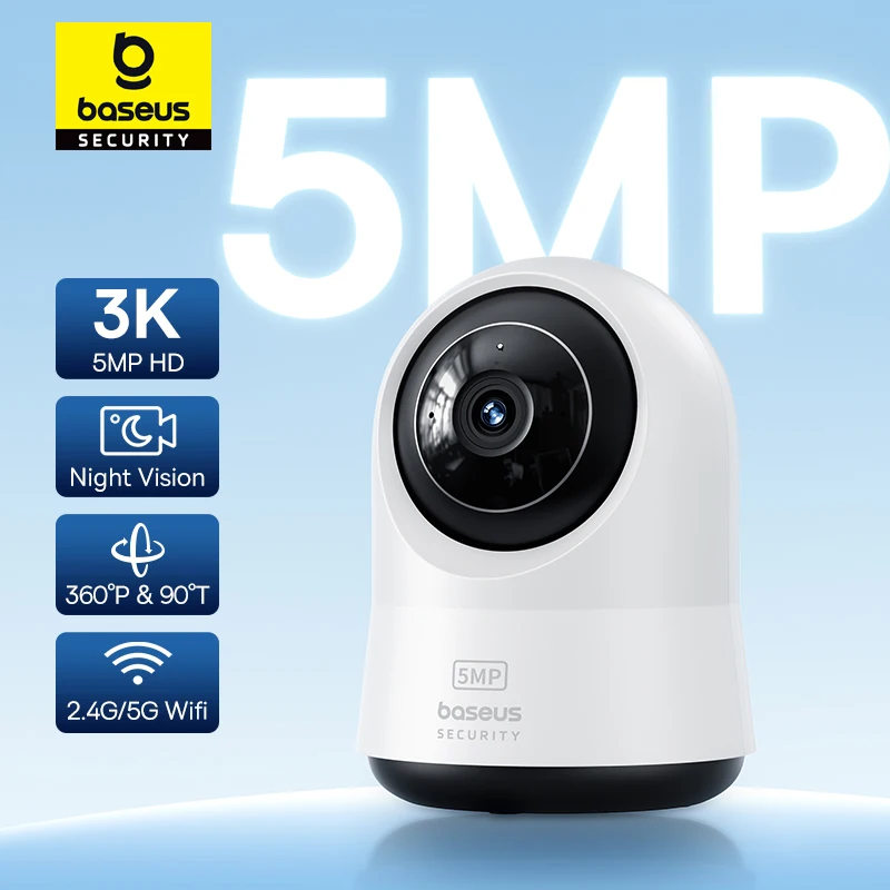 Eufy Camera E220 - Baseus 5MP 3K WiFi IP-camera 2.4G