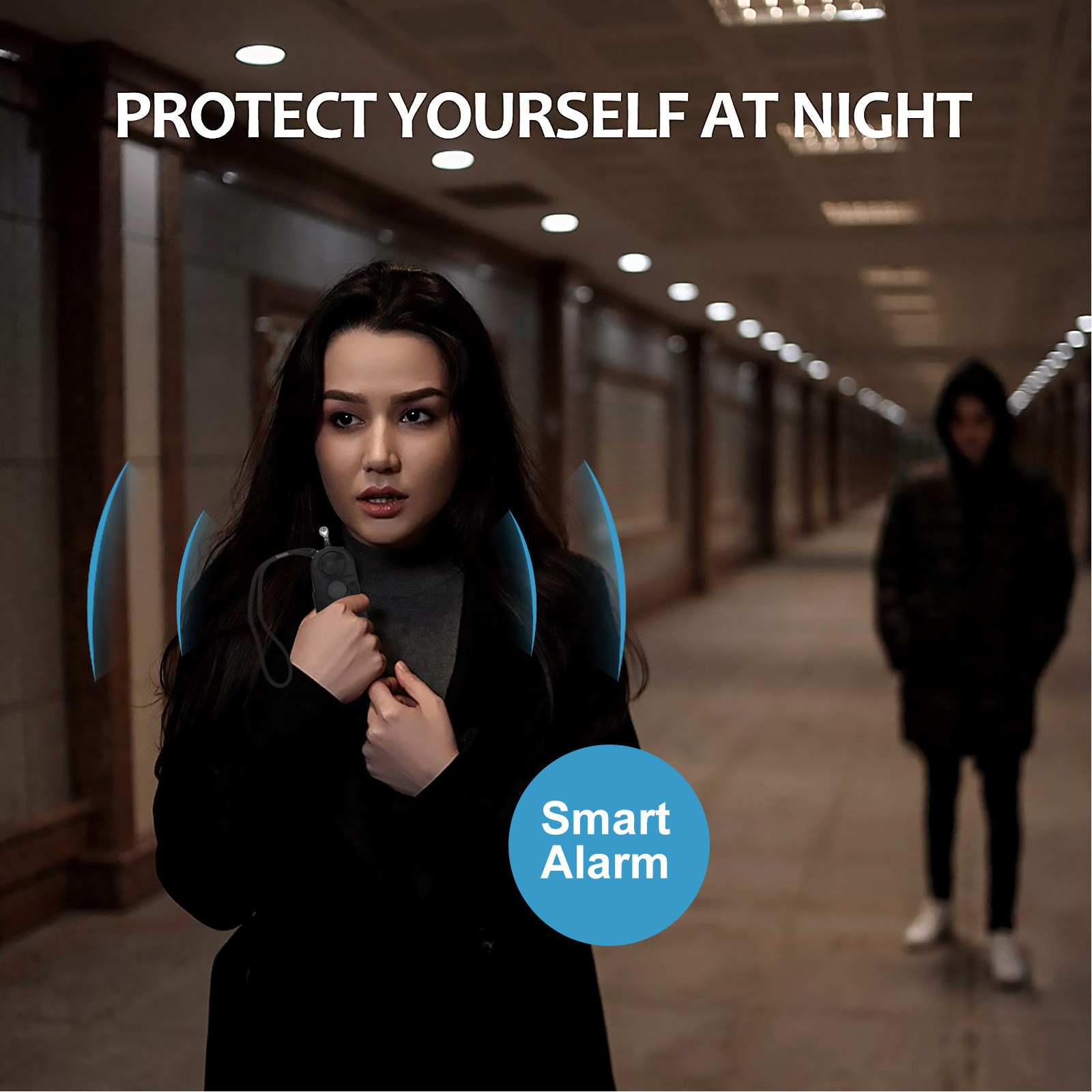 Personal Alarm Keychain - Dual-function persoonlijk alarm sleutelhanger voor vrouwen,