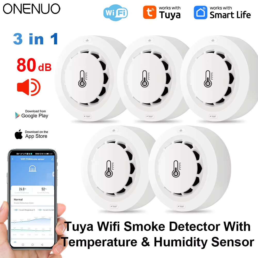Tuya Wifi BT Rookmelder met tw - Smoke Detector Interconnected recensie en prijs
