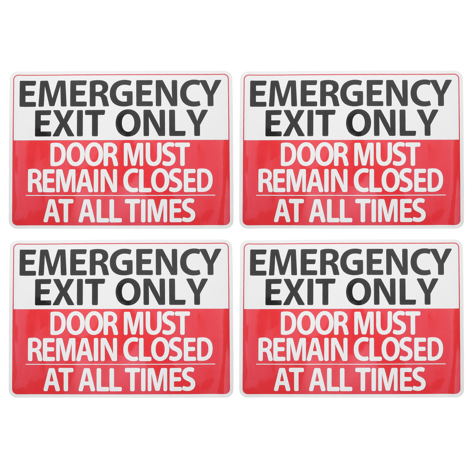 4 stuks nooduitgangsstickers m - Emergency Exit Sign recensie en prijs